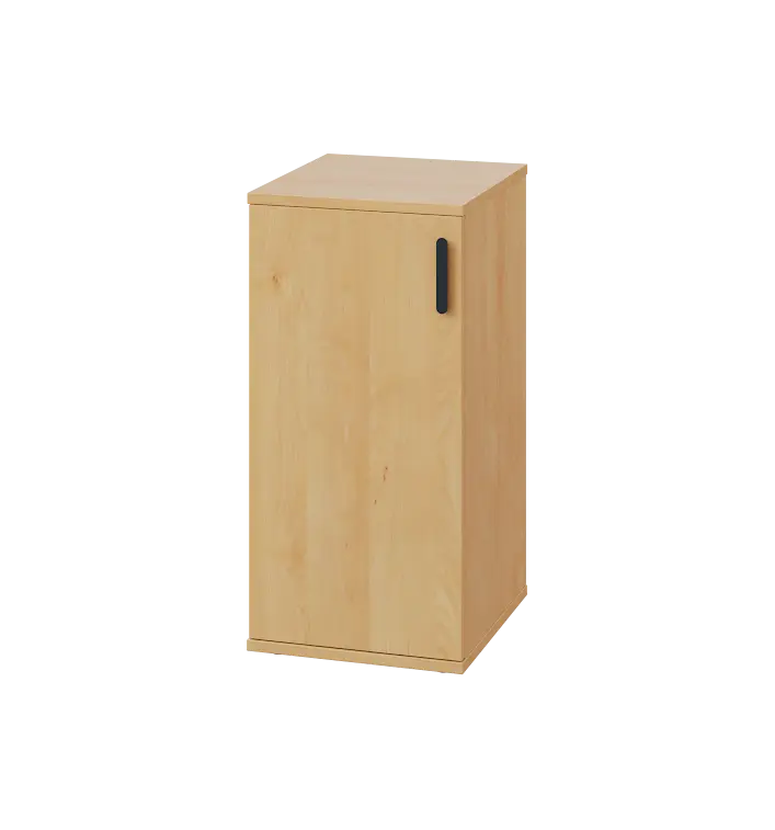 LN 2 - 3D kancelářská skříň, 1-dveřová, levá, 750x360x400, javor horský